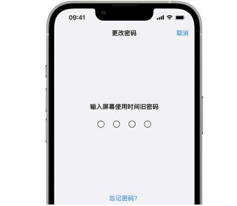 肥城iPhone屏幕维修分享iPhone屏幕使用时间密码忘记了怎么办 