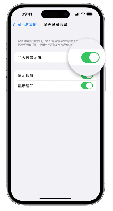 肥城苹果14维修店分享如何自定义 iPhone 14 Pro 常亮显示屏 