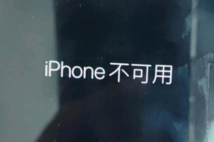 肥城苹果服务网点分享锁屏界面显示“iPhone 不可用”如何解决 