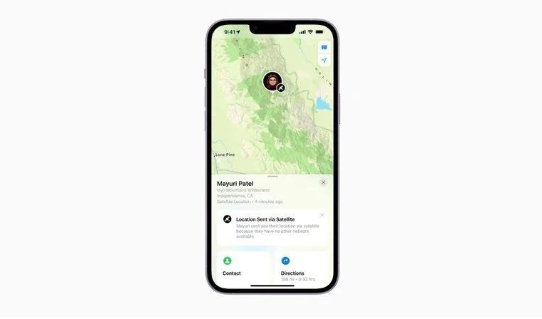 肥城苹果14维修分享iPhone14系列中 FindMy功能通过卫星分享位置方法教程 